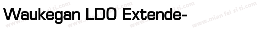 Waukegan LDO Extende字体转换